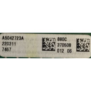 MAIN PARA SMART TV SONY 4K RESOLUCION (3840 x 2160) / NUMERO DE PARTE A-5042-723-A / 1-009-724-32 / A5042723A 880 / PANEL YSCM055CCO11 / DISLAY HV550QUB-F1K / MODELO KD-55X80K